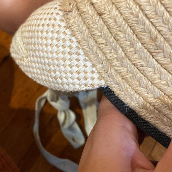 Reformation / Camille black cream wedge espadrille 6 - Picture 7 of 7